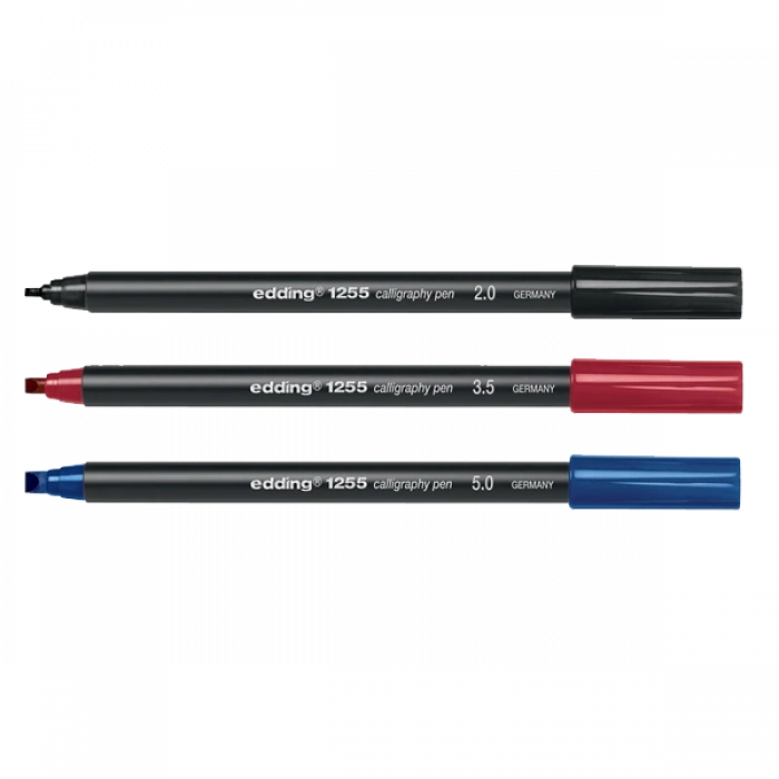 Edding Kaligrafi Kalemi Kesik Uçlu 2 MM Siyah 1255