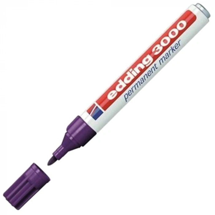 Edding Markör Permanent Yuvarlak Uçlu 1.5-3 MM Mor 3000
