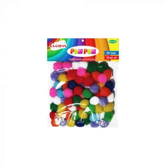 Ticon Ponpon Pastel 20 mm 70li