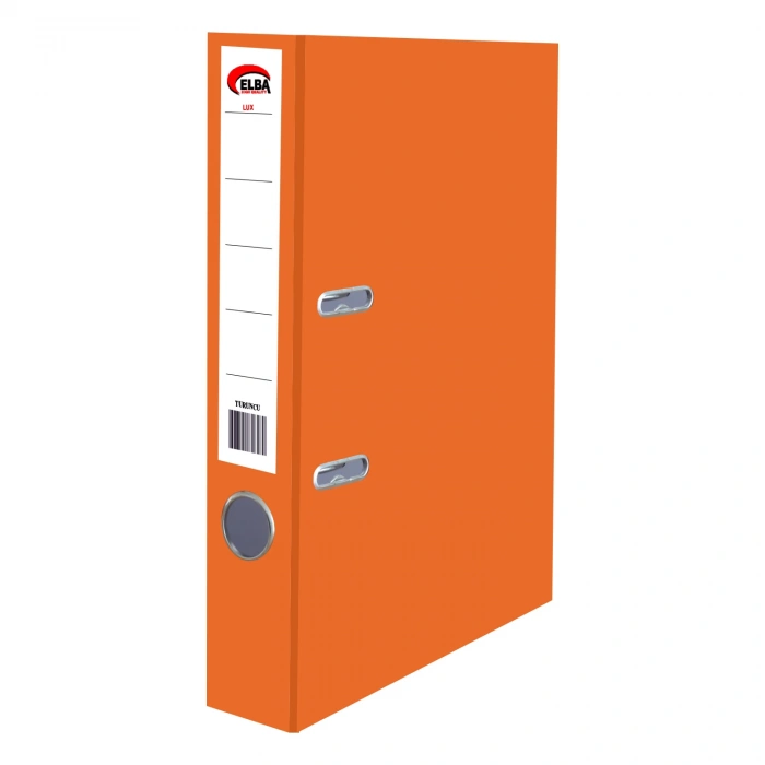 Elba Büro Klasör Dar Plastik Turuncu
