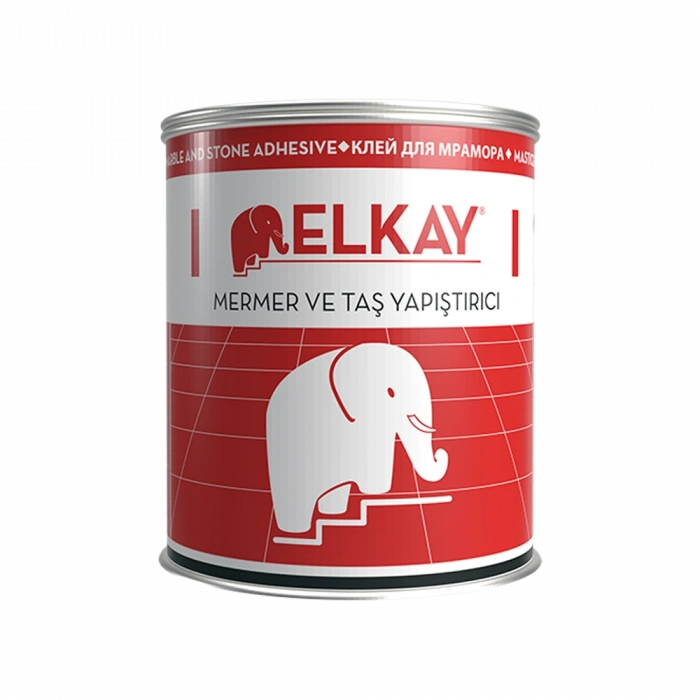 Elkay Şeffaf Mermer Ve Doğal Taş Yapıştırıcı Eb30 Bal Jel 800 Gr