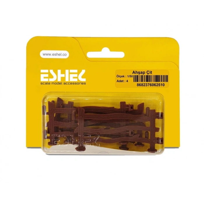 Eshel Maket Ahşap Çit 1/50 4lü