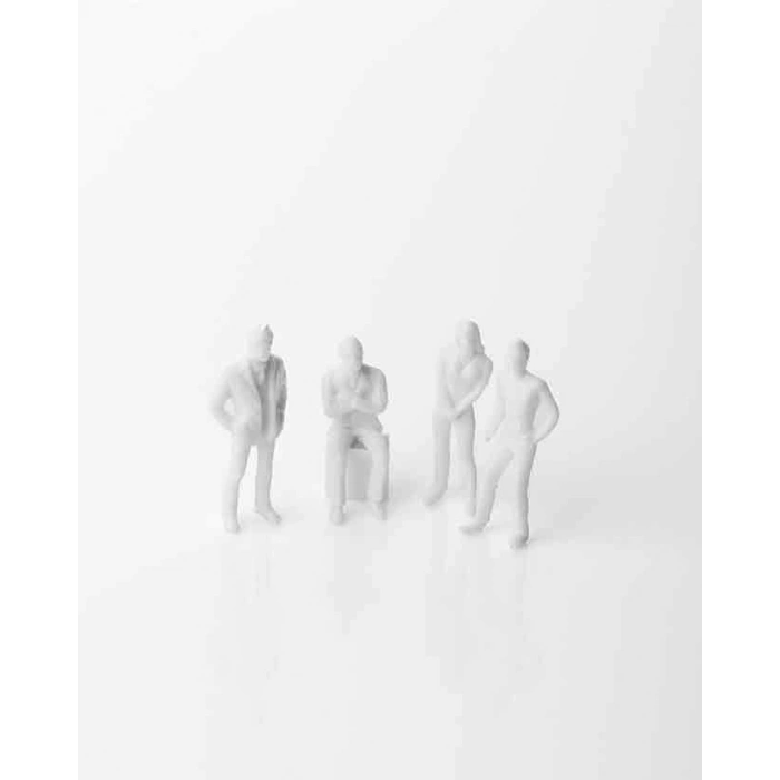 Eshel Maket Beyaz İnsan Figürü 1/50 6lı