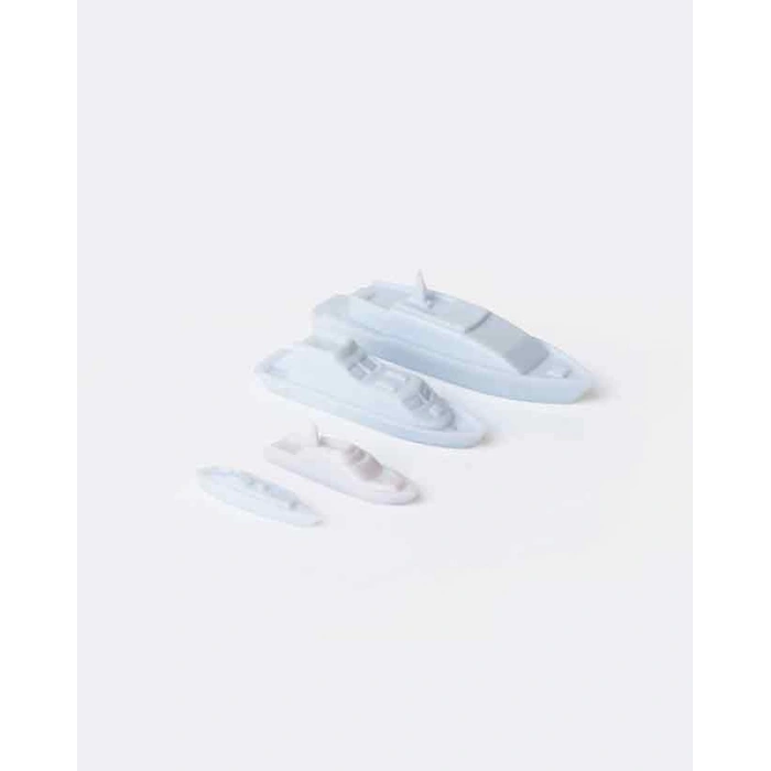 Eshel Maket Beyaz Motorbot 1/200 2li