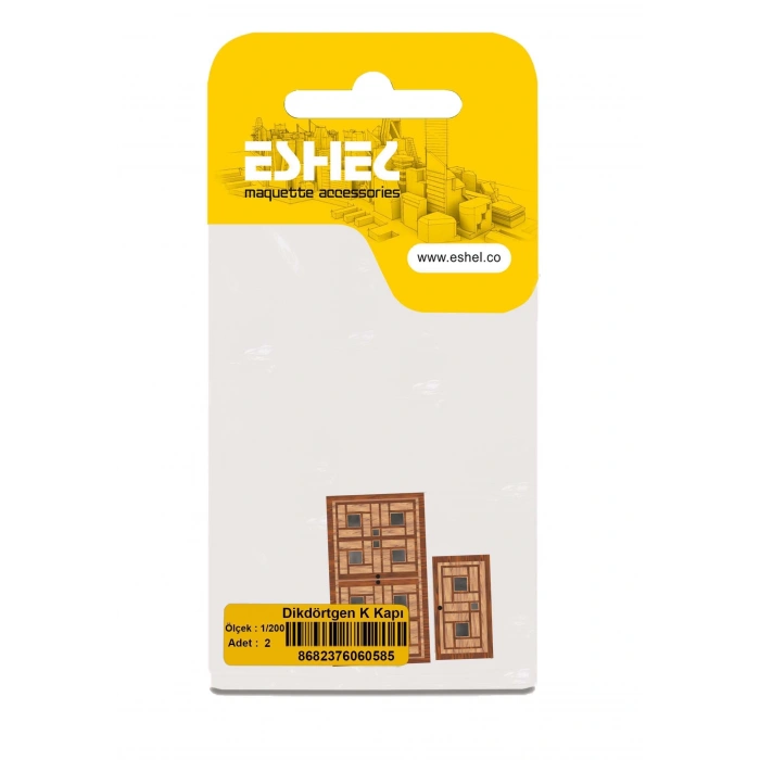 Eshel Maket Dikdörtgen K Kapı 1/200 2li