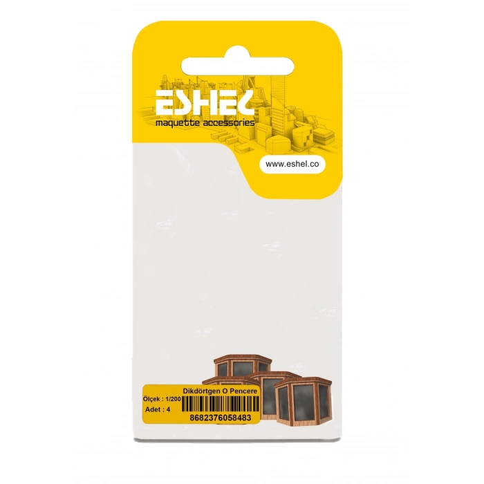 Eshel Maket Dikdörtgen O Pencere 1/200 4lü