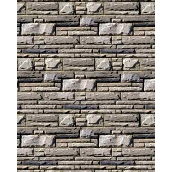 Eshel Maket Düz Küp Taş Desenli Karton Duvar 1/50 3lü