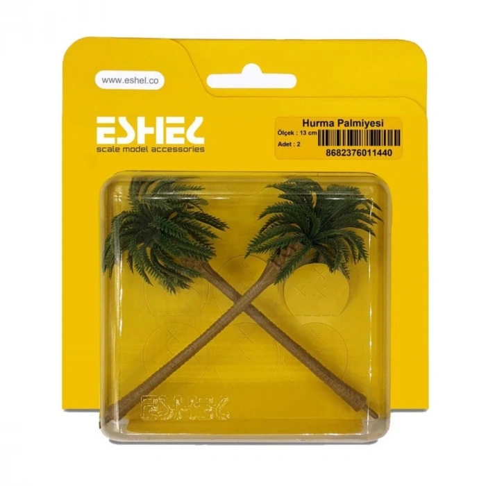 Eshel Maket Hurma Palmiyesi 13cm 2li