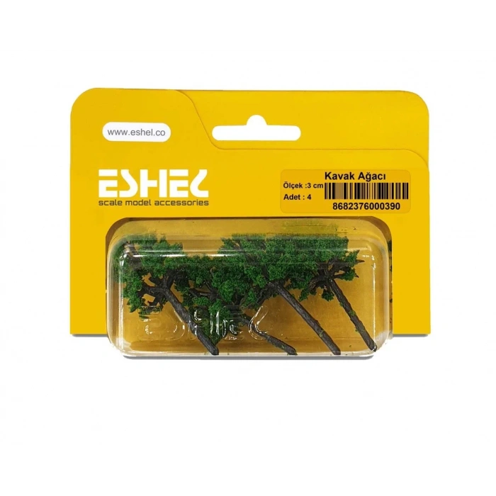 Eshel Maket Kavak Ağacı 3cm 4lü