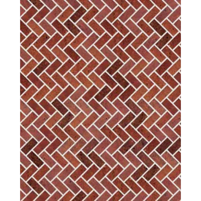 Eshel Maket Kırmızı Zikzak Desenli Karton Duvar 1/100 3lü