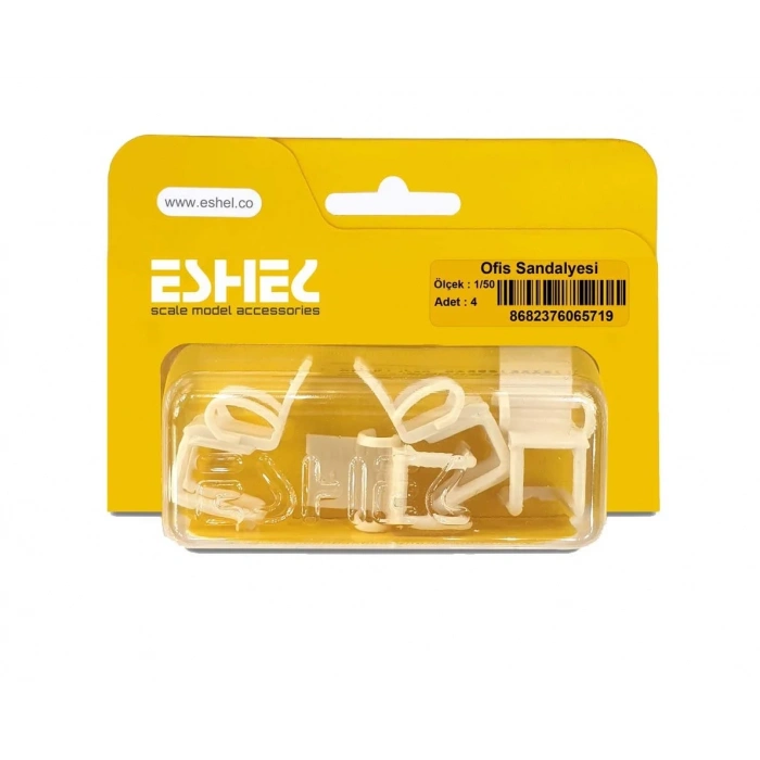 Eshel Maket Ofis Sandalyesi 1/50 4lü