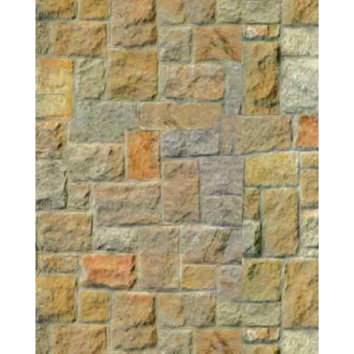 Eshel Maket Renkli Küp Taş Desenli Karton Duvar 1/100 3lü