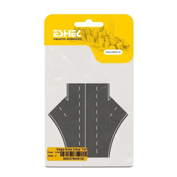 Eshel Maket Sağa-Sola Çıkış Yol 1/200 2li