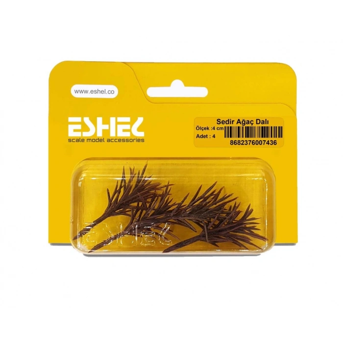 Eshel Maket Sedir Ağaç Dalı 4cm 4lü