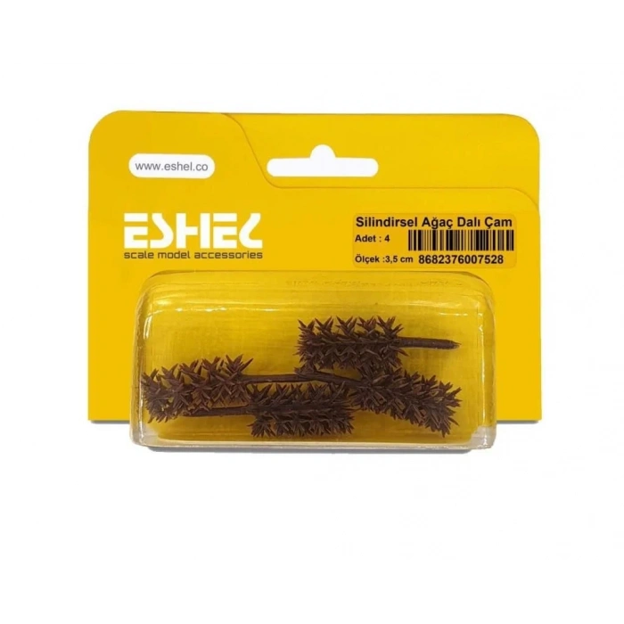 Eshel Maket Silindirsel Ağaç Dalı Çam 3,5cm 4lü