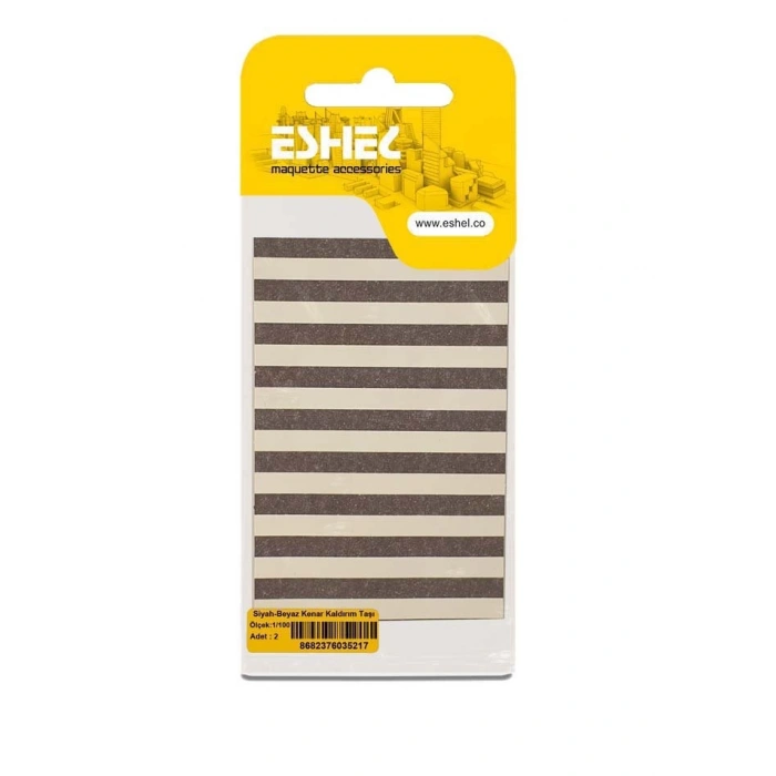 Eshel Maket Siyah-Beyaz Kenar Kaldırım Taşı 1/100 2li