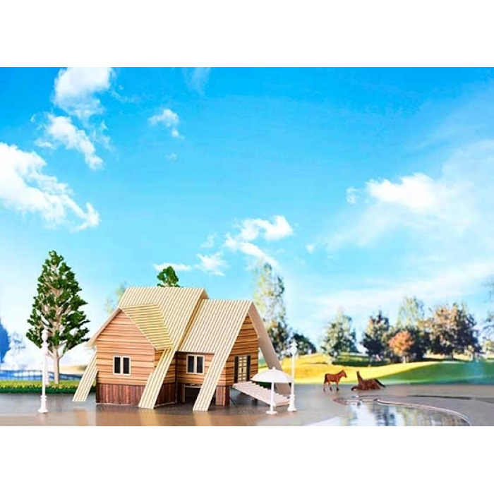 Eshel Maket Üç Boyutlu Yazlık Köşk Puzzle 1/100