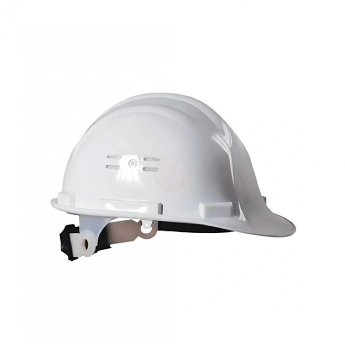 Essafe Vidalı Baret Ter Bantlı Hava Delikli Kulaklık Takılabilir CE EN 397 Beyaz - GE1548B