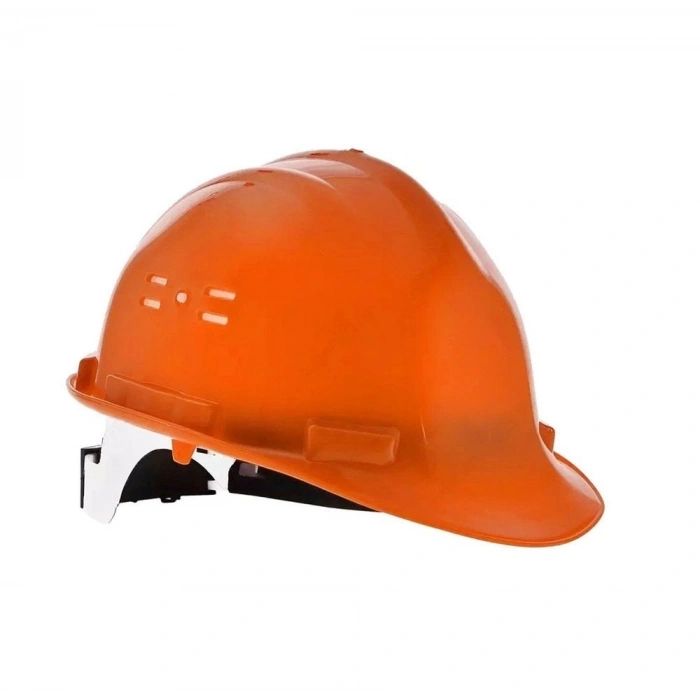 Essafe Vidalı Baret Ter Bantlı Hava Delikli Kulaklık Takılabilir CE EN 397 Turuncu - GE1548T