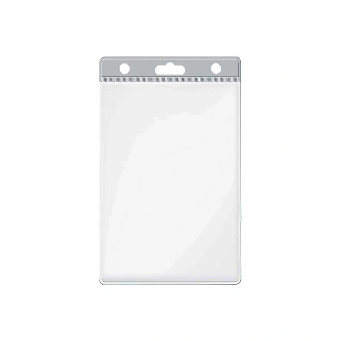 Sarff Kart Poşeti Pvc Dikey Şeffaf Şeritli 100lü