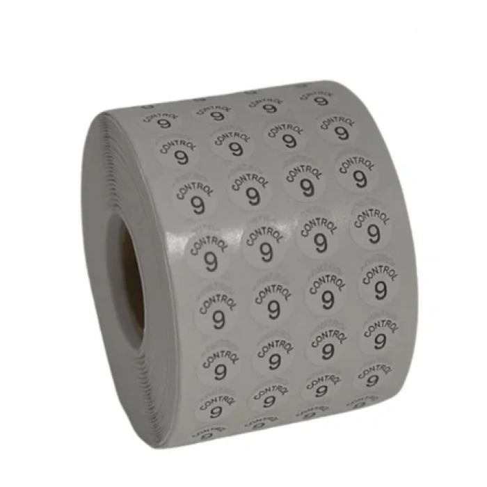 Etiketleme Makinesi Kontrol Etiket 9 No (5 Rulo 50.000 Adet)