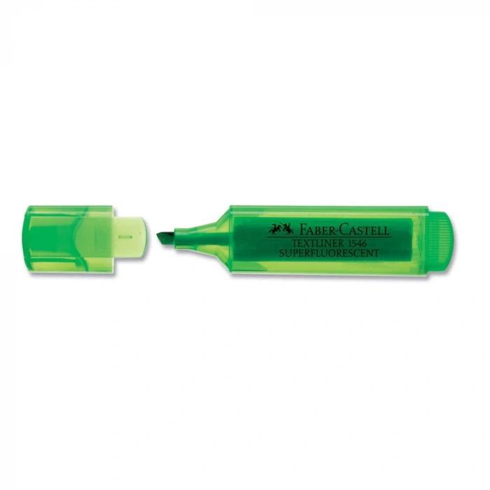 Faber Castell 1546 Şeffaf Gövde Fosforlu Kalem Yeşil