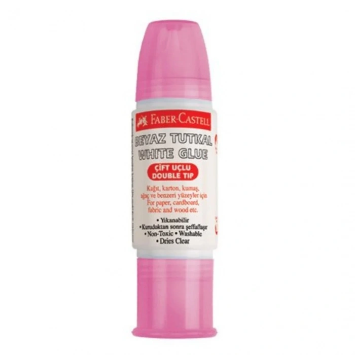 Faber Castell Beyaz Tutkal Çift Taraflı 28ml
