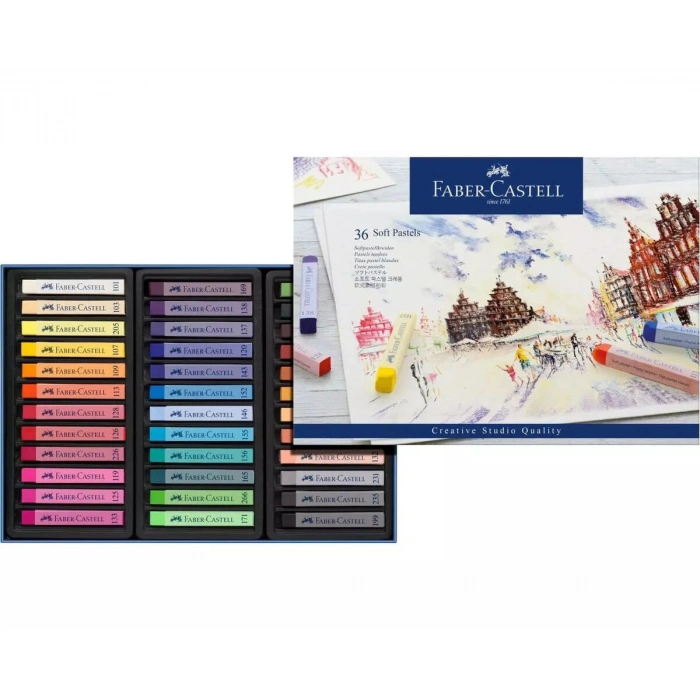 Faber Castell Creative Studio Toz (Soft) Pastel Boya Seti 36 Renk