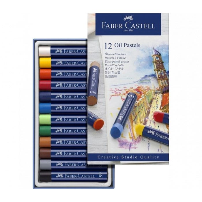 Faber Castell Creative Studio Yağlı Pastel Boya Seti 12 Renk