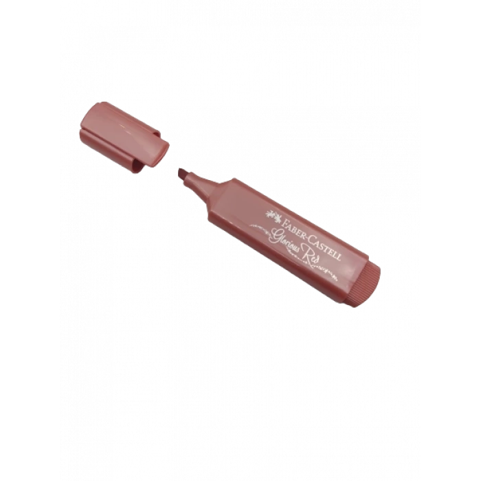 Faber Castell Fosforlu Kalem 46 Metalik Glorius Red