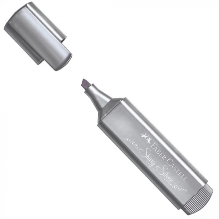 Faber Castell Fosforlu Kalem 46 Metalik Gümüş 5030154661