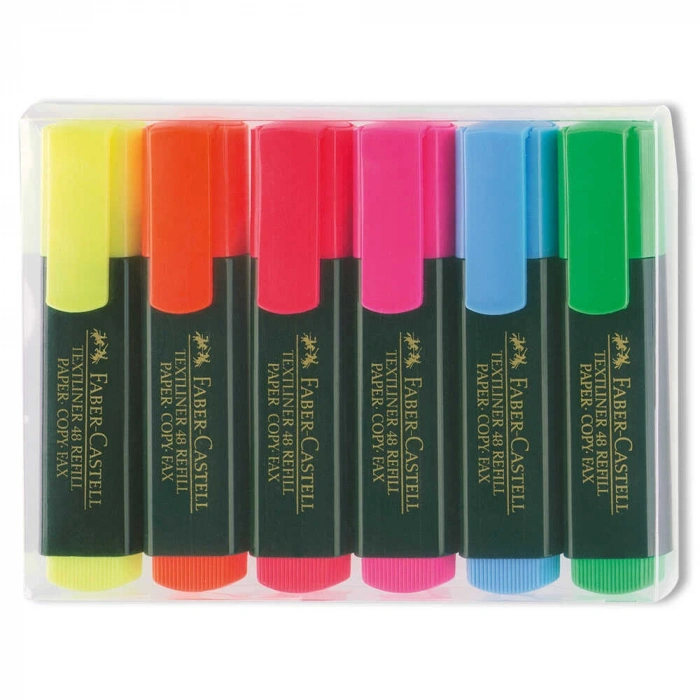 Faber Castell Fosforlu Kalem 6lı