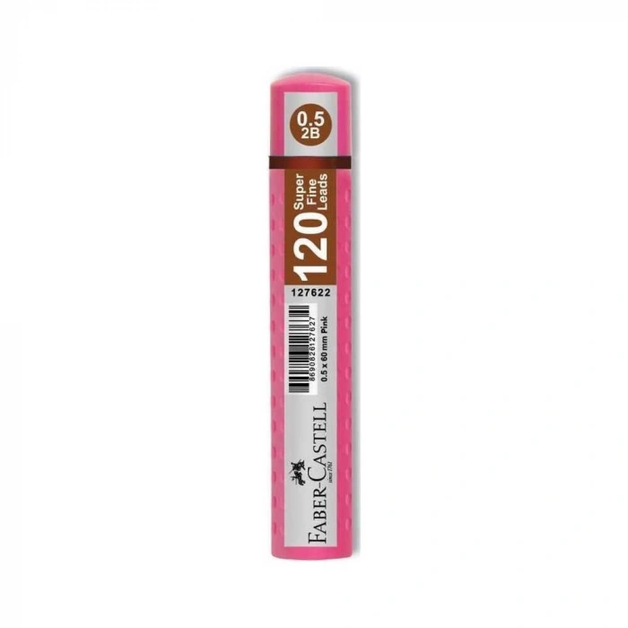 Faber Castell Grip Min 0.5 mm 2B 60 mm 120li Tüp Pembe