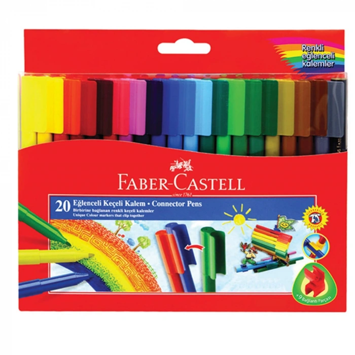 Faber-Castell Keçeli Kalem Eğlenceli 20 Renk