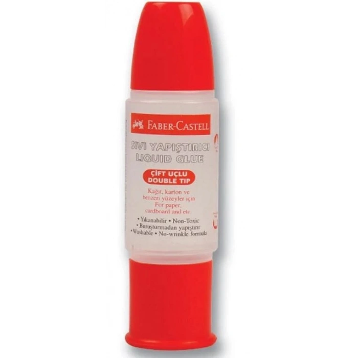 Faber Castell Sıvı Yapıştırıcı Su Bazlı Çift Uçlu 28 ml.