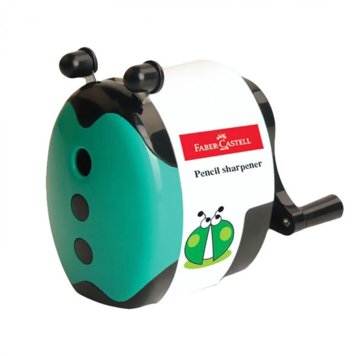 Faber Castell Uğur Böcekli Masaüstü Kollu Kalemtraş