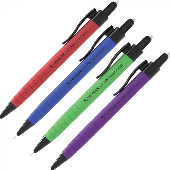 Faber-Castell Versatil Kalem Tri-Click Rubberized 0.5 MM 10 Lu