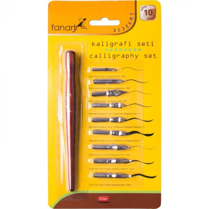 Fanart Kaligrafi Seti 10 Parça