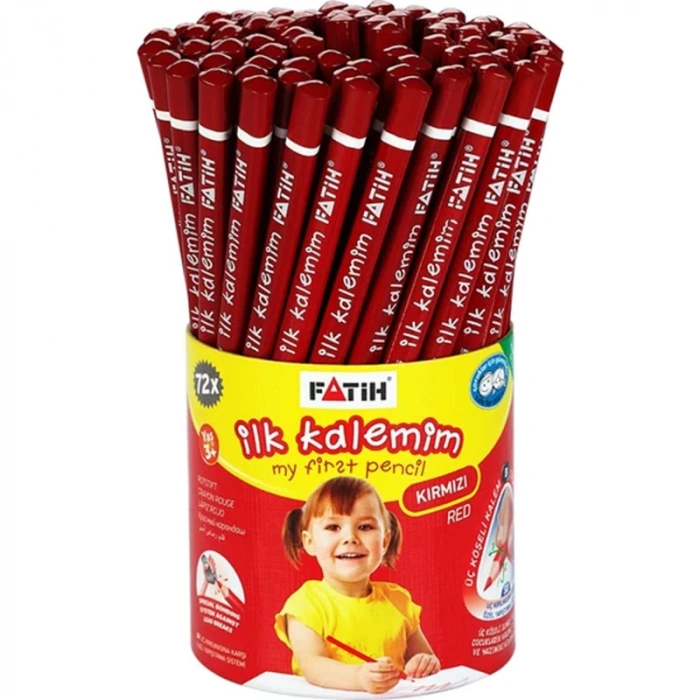 FATİH JUMBO ÜÇGEN İLK KALEMİM KIRMIZI KALEM 72 Lİ 30000