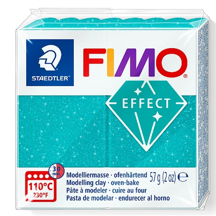 Fimo 8010-392 Modelleme Kili Effect Galaksi Turkuaz 57gr