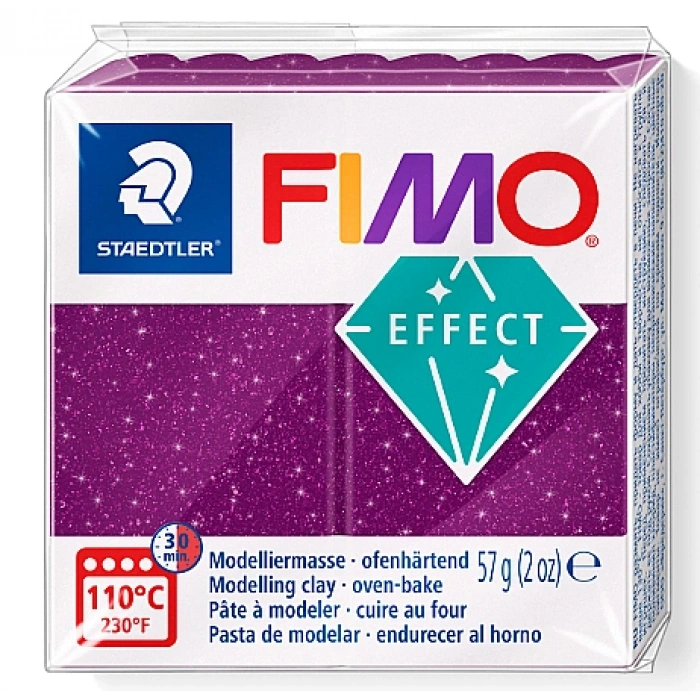 Fimo 8010-602 Modelleme Kili Effect Galaksi Mor 57gr