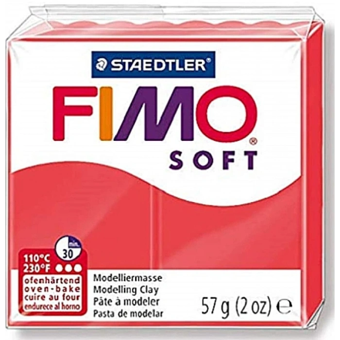 Fimo 8040-200 Modelleme Kili Soft 57 Gr. Kırmızı