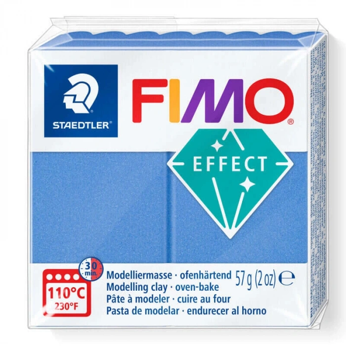 Fimo Effect Polimer Kil 57 g Metallic Blue 31