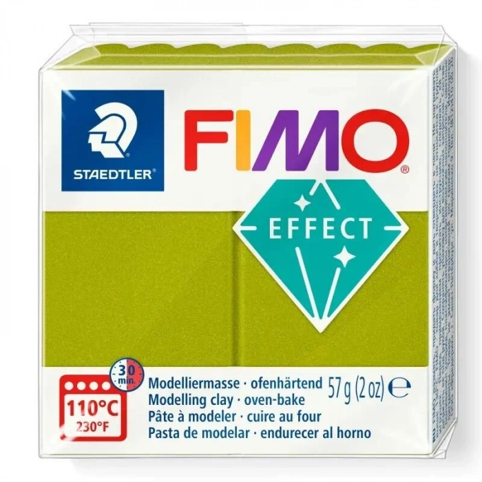Fimo Effect Polimer Kil 57 g Metallic Green 51