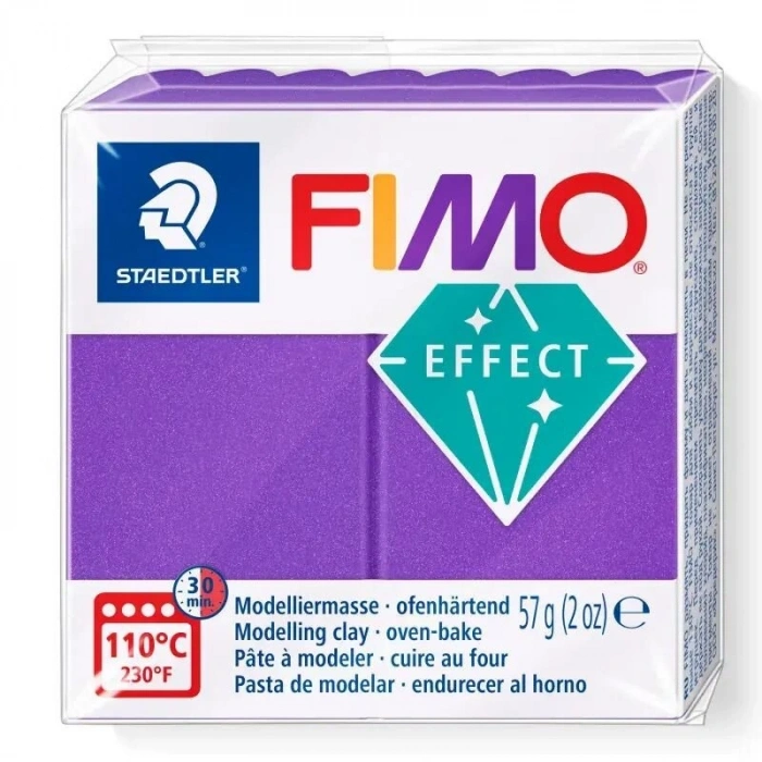 Fimo Effect Polimer Kil 57 g Metallic Lila 61