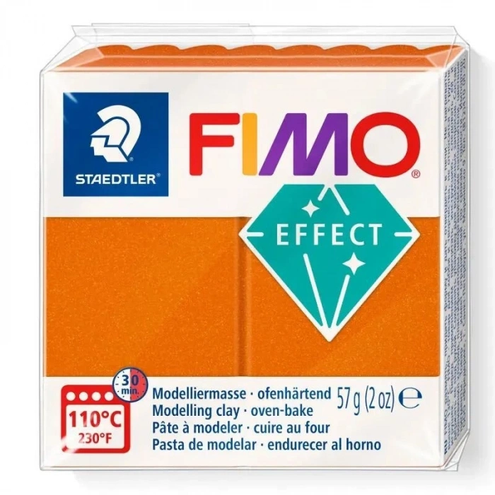 Fimo Effect Polimer Kil 57 g Metallic Orange 41