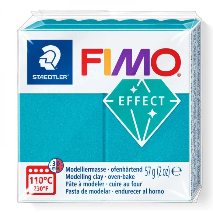Fimo Effect Polimer Kil 57 g Metallic Turquoise 36