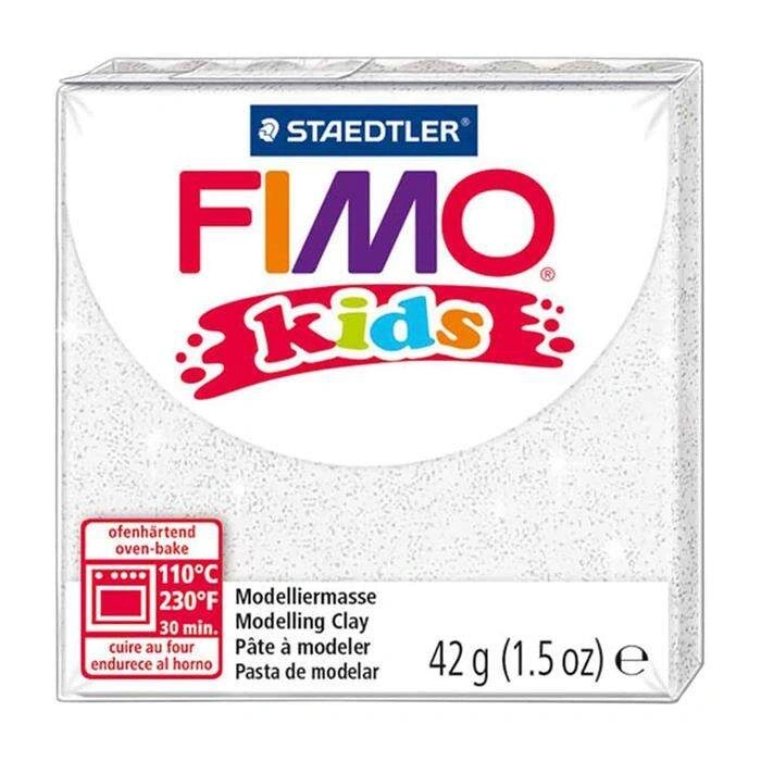 Fimo Kids Modelleme Kili 42 g Yaldızlı Beyaz