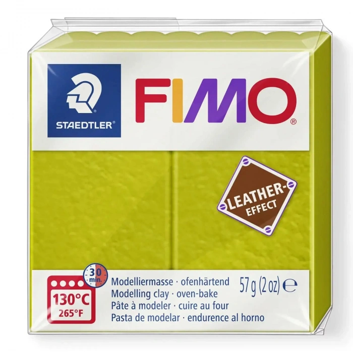 Fimo Leather Effect Polimer Kil 57 g Olive 519