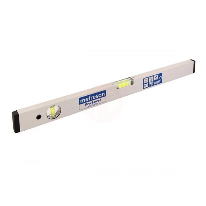 Fisco Pro-Level Mıknatıslı Alüminyum Profil Su Terazisi 2 Gözlü 40 Cm